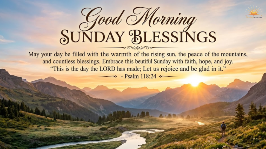 Inspirational Good Morning Sunday Blessings
