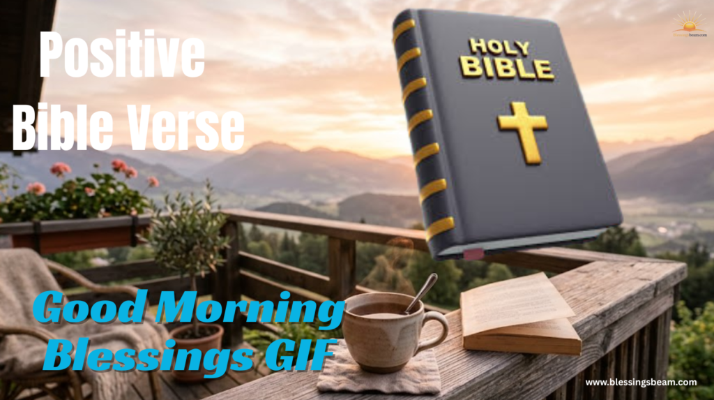 Positive Bible Verse Good Morning Blessings GIF for Her
