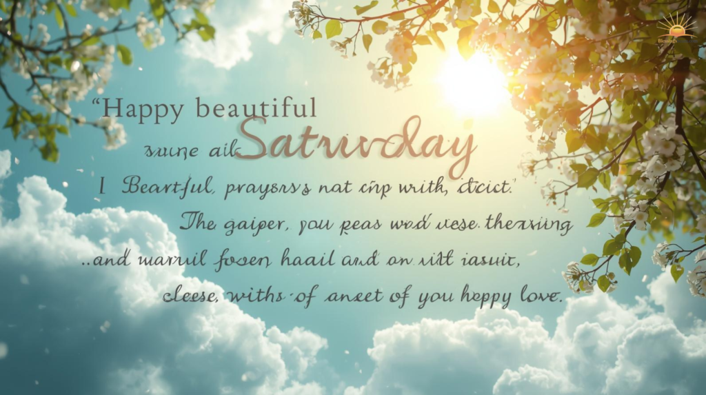 Beautiful Saturday Blessings Images