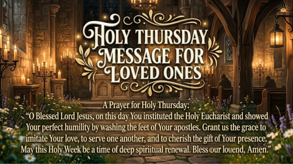 Holy Thursday Messages For Loved Ones