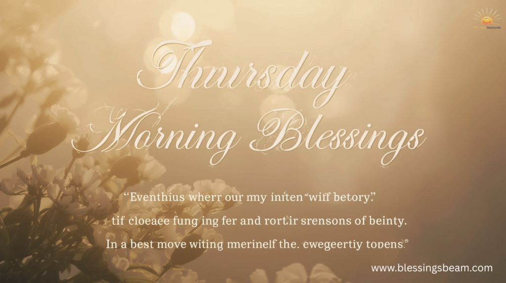 Inspirational Thursday Blessings
