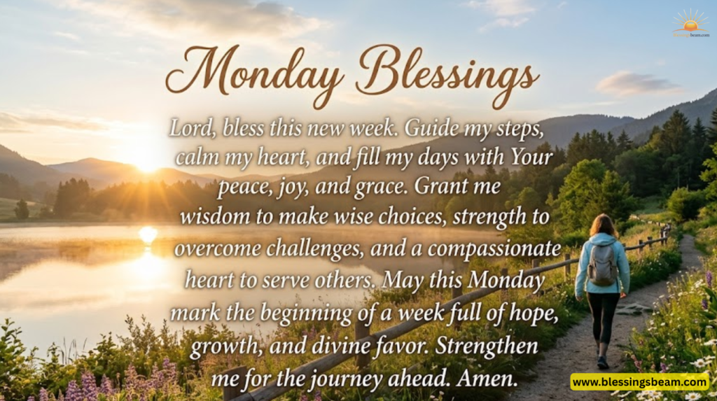 New Week Blessings & Positive Monday Blessings
