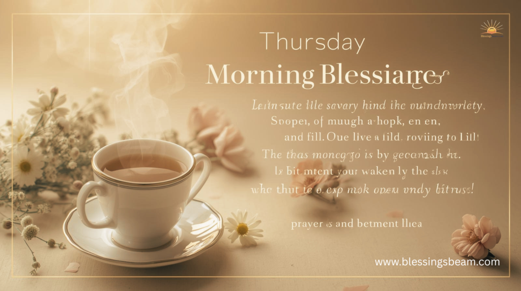 Positive Thursday Morning Blessings