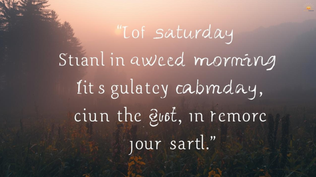 Saturday Prayers and Blessings for Peace and Guidance