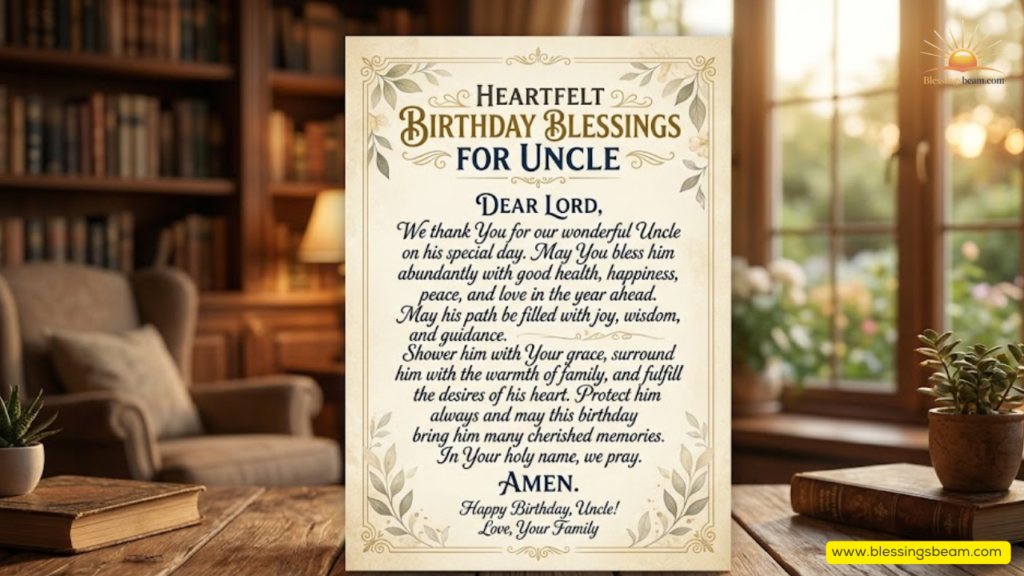 Birthday Blessings for Uncle Who Lives Far Away