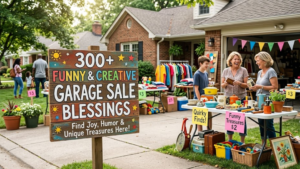 Creative Garage Sale Blessings