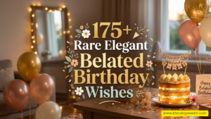 Elegant Belated Birthday Wishes