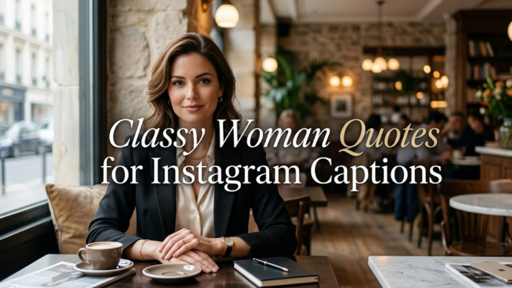 Classy Woman Quotes for Instagram Captions