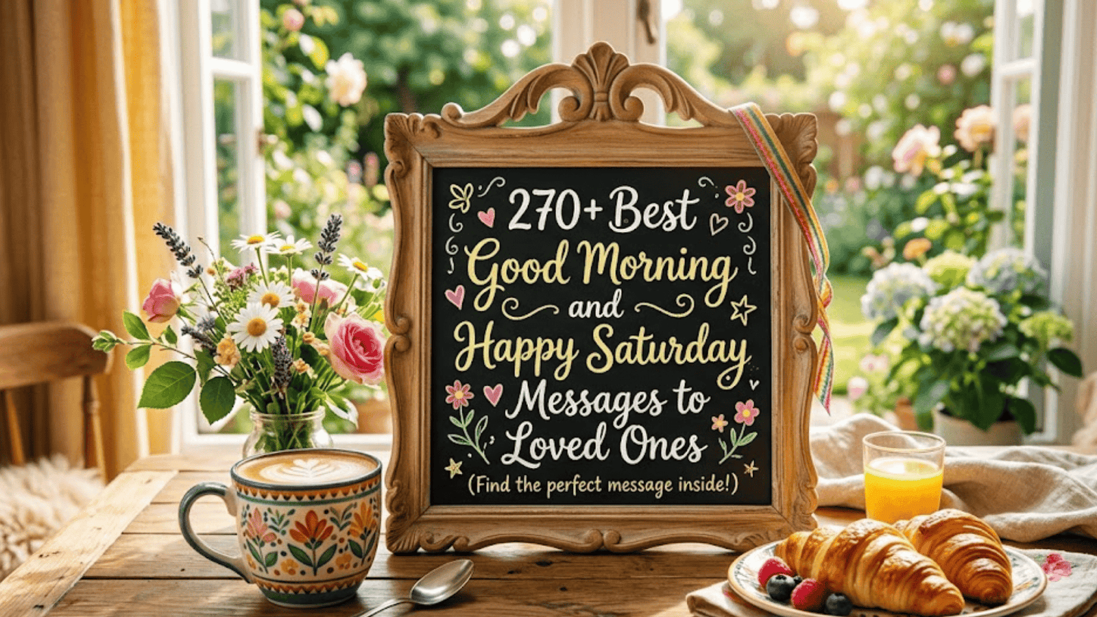 Good Morning and Happy Saturday Messages to Loved Ones