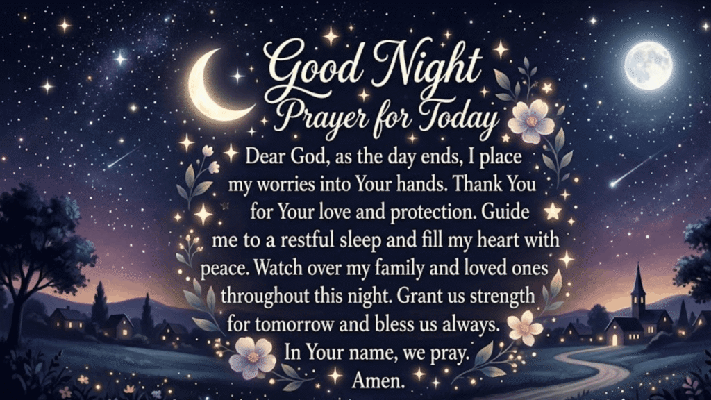 Good Night Prayer for Today